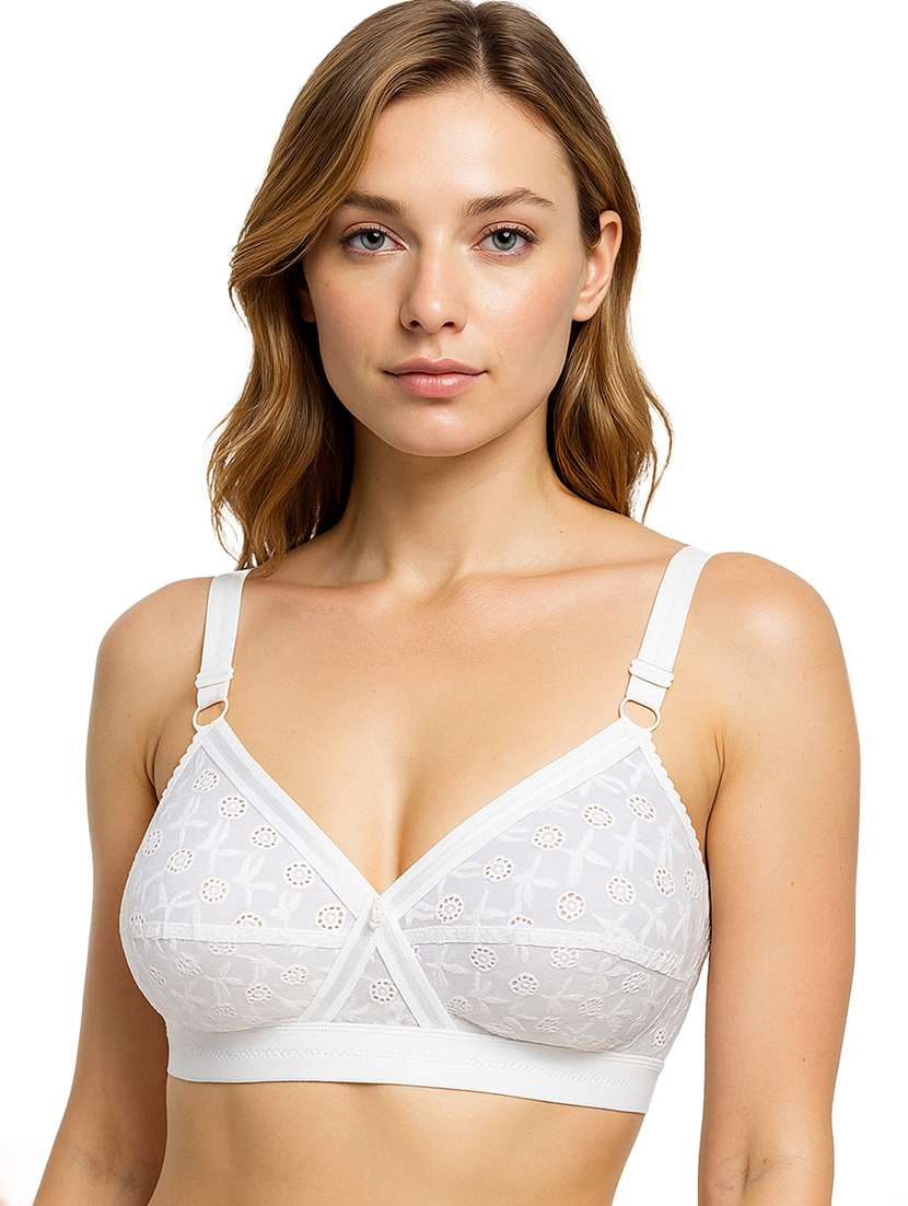 women solid with work non padded full coverage bra