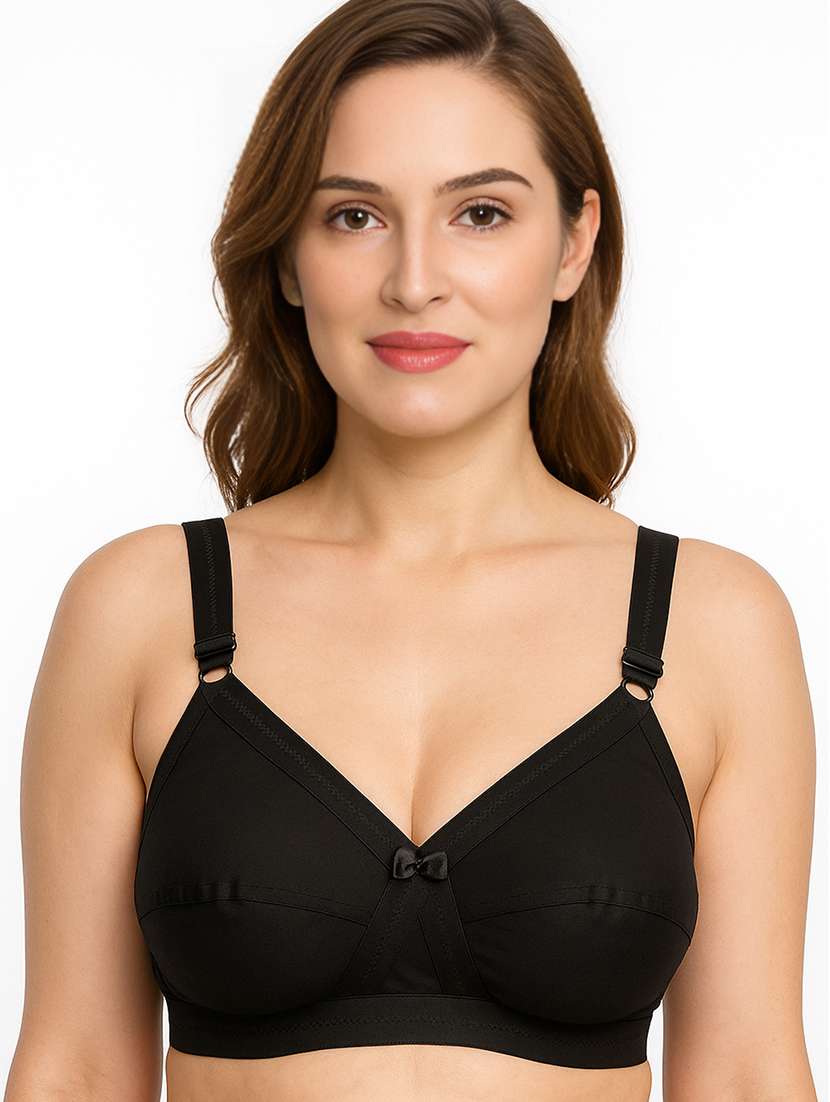 women solid non padded full coverage t-shirt bra