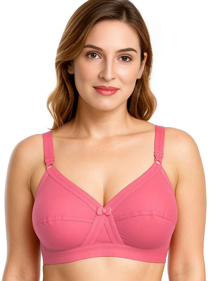 women solid non padded full coverage t-shirt bra