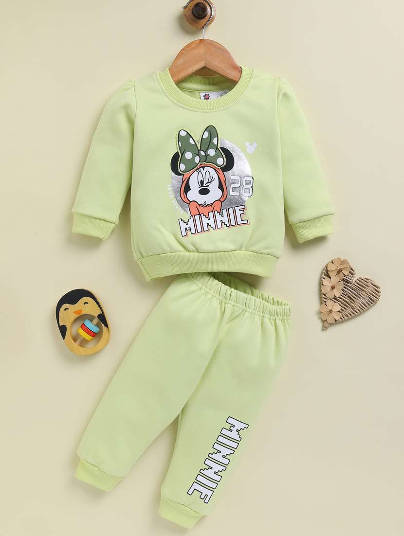 girls printed long sleeve full lenght set