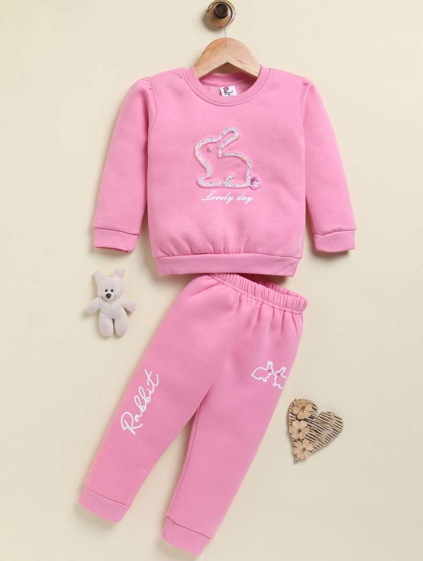 girls printed long sleeve full lenght set