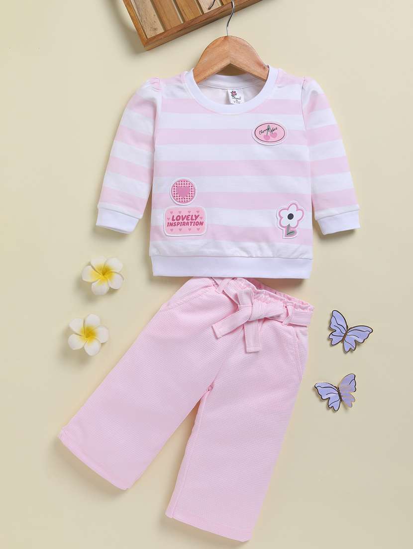 girls printed long sleeve full lenght set