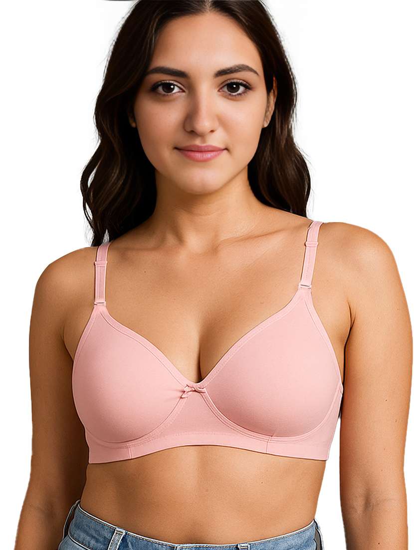 women solid non padded full coverage t-shirt bra