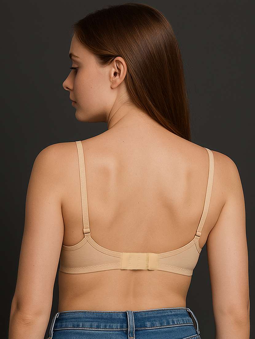 women solid non padded full coverage t-shirt bra - 22238842 -  Standard Image - 3