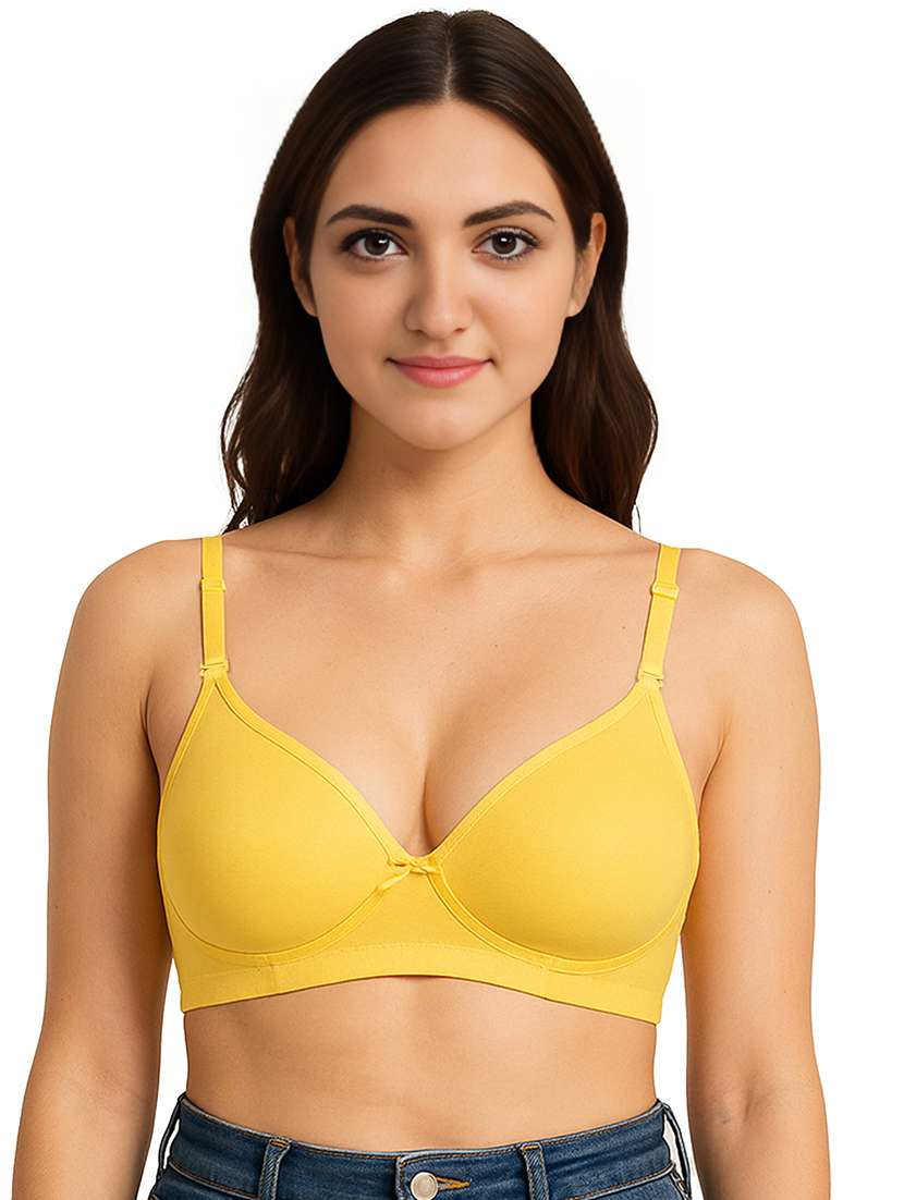 women solid non padded full coverage t-shirt bra