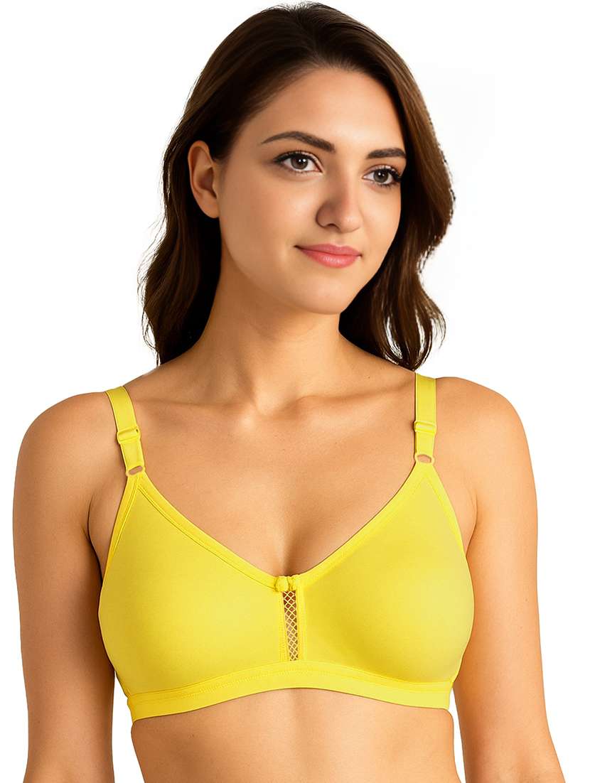 women solid non padded full coverage t-shirt bra