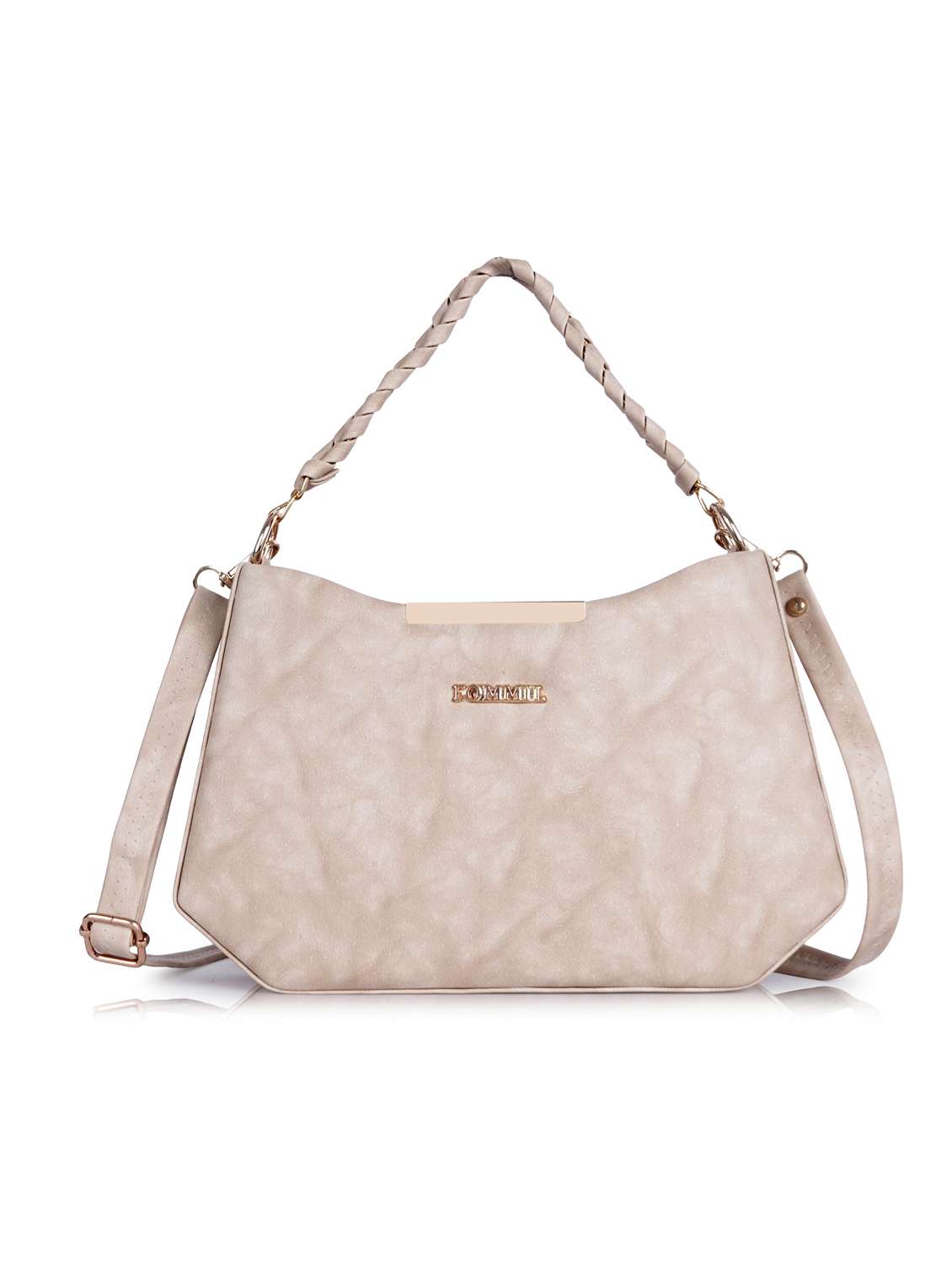 women printed structure handheld bag