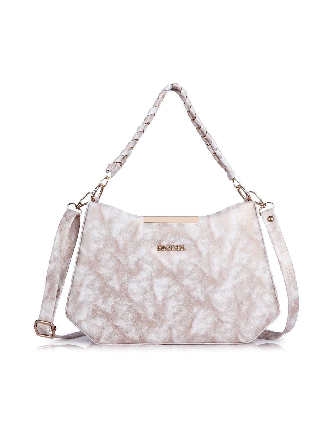 women printed structure handheld bag