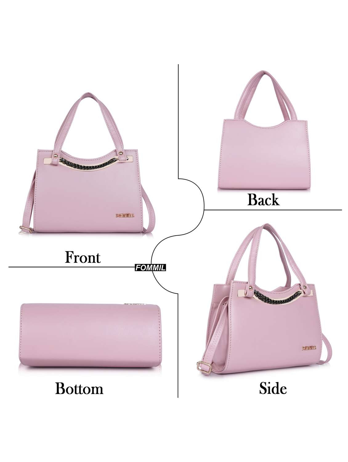 women solid structure handheld bag - 22238867 -  Standard Image - 3