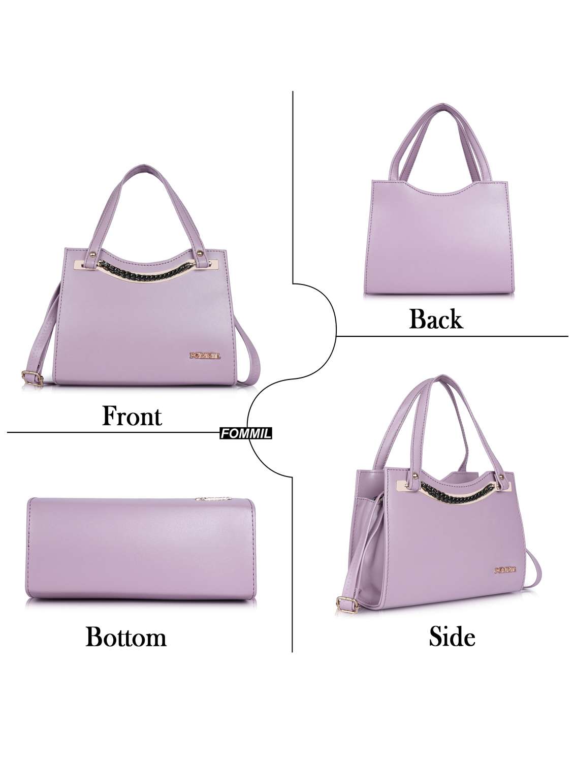 women solid structure handheld bag - 22238868 -  Standard Image - 3