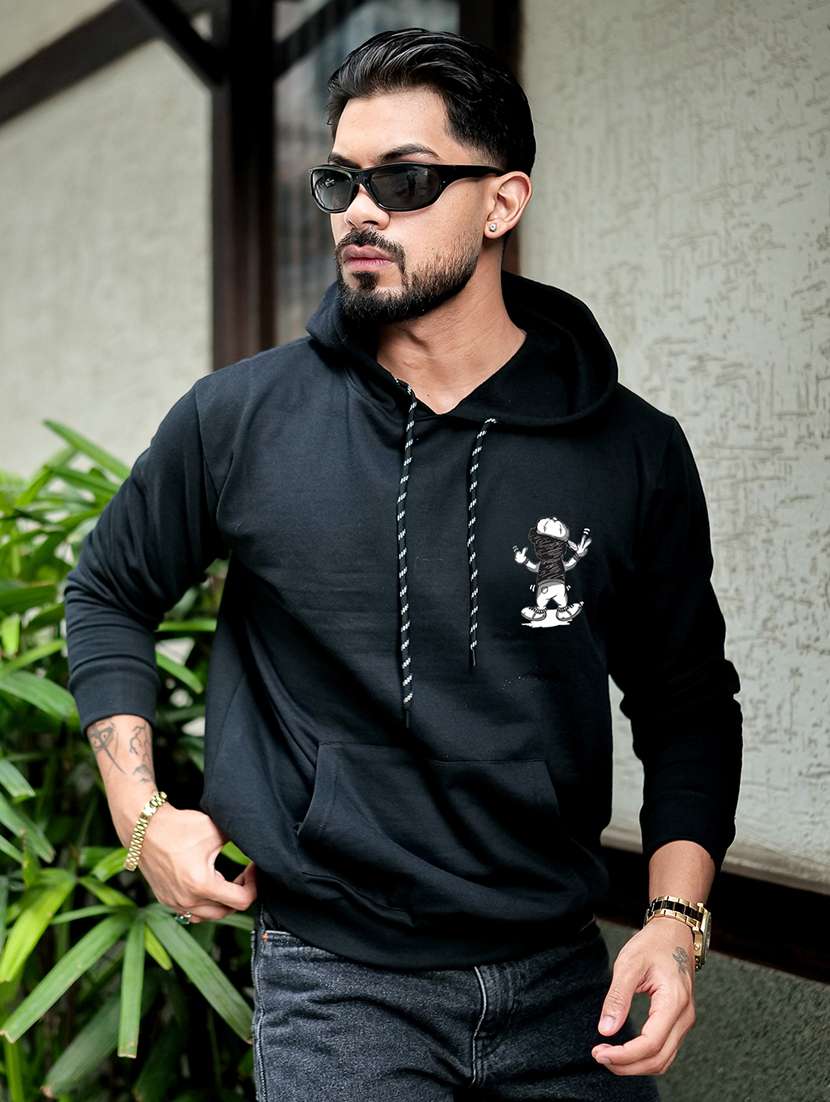 men graphic long sleeve regular fit sweatshirt