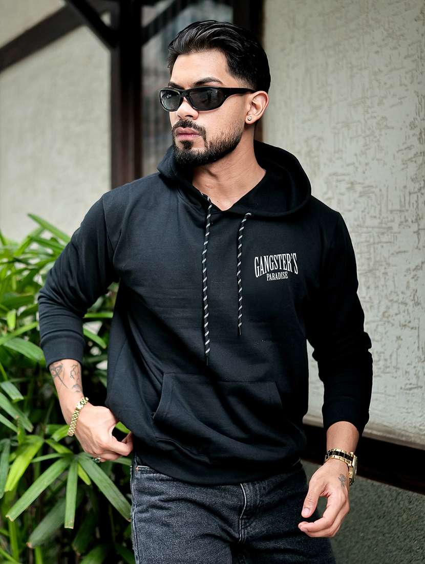 men printed long sleeve regular fit sweatshirt