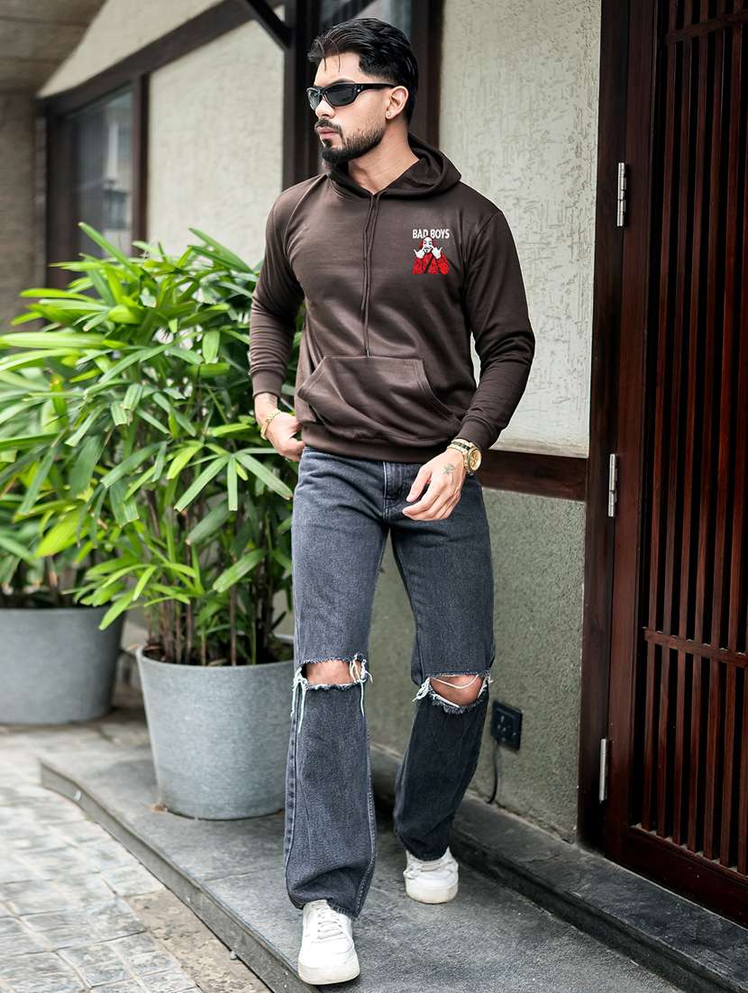 men printed long sleeve regular fit sweatshirt - 22238924 -  Standard Image - 5