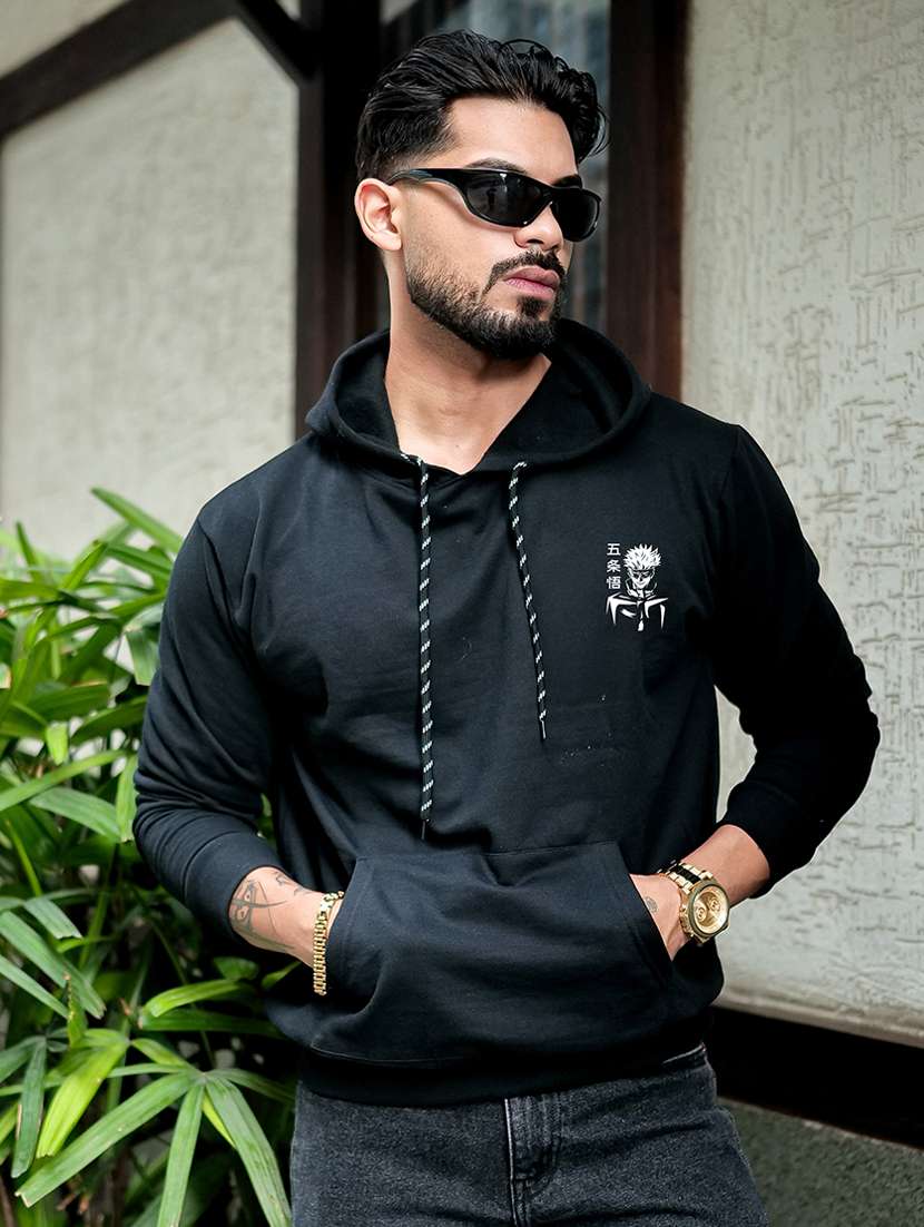 men graphic long sleeve regular fit sweatshirt