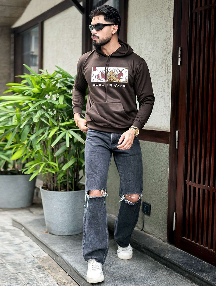 men printed long sleeve regular fit sweatshirt - 22238941 -  Standard Image - 5