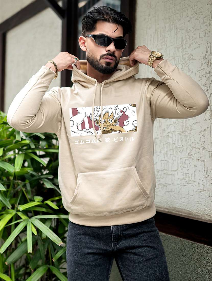 men printed long sleeve regular fit sweatshirt