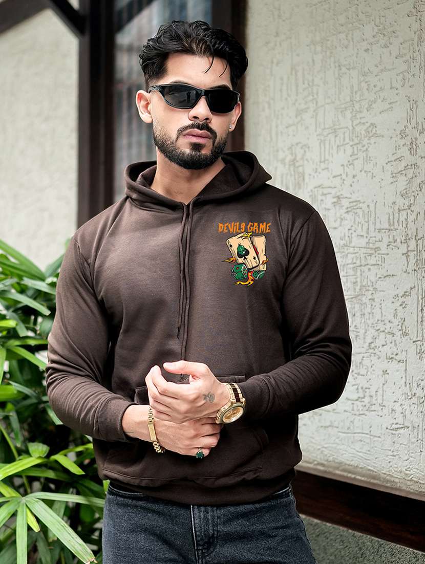 men printed long sleeve regular fit sweatshirt