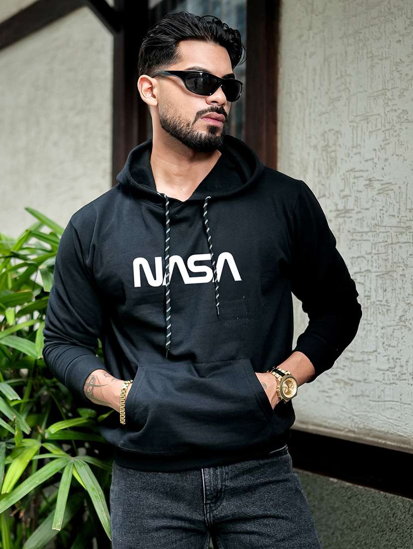 men printed long sleeve regular fit sweatshirt