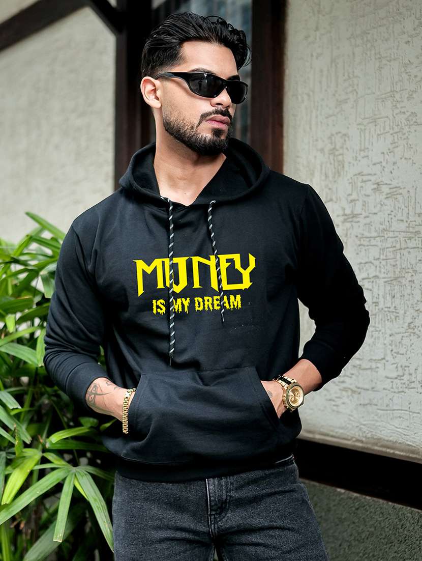 men printed long sleeve regular fit sweatshirt