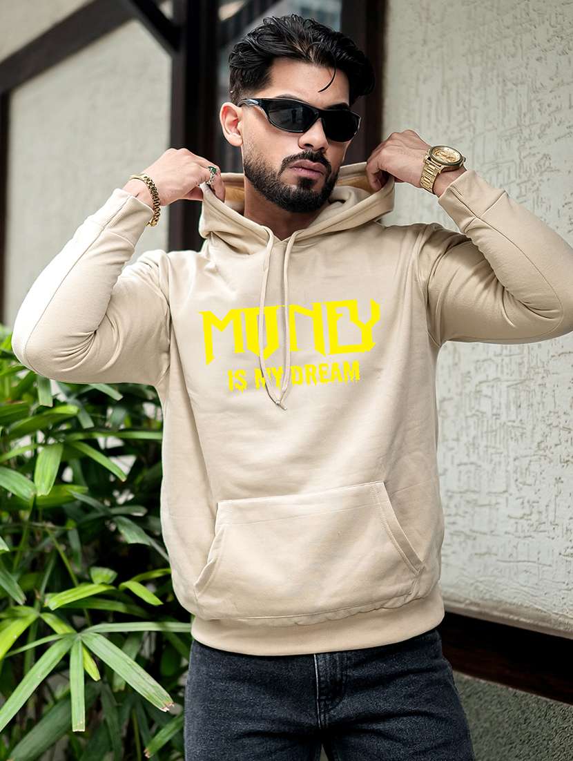 men printed long sleeve regular fit sweatshirt