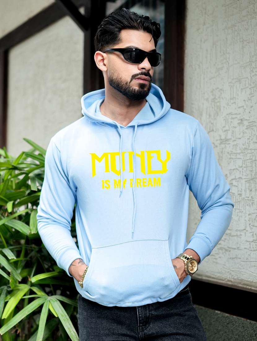 men printed long sleeve regular fit sweatshirt
