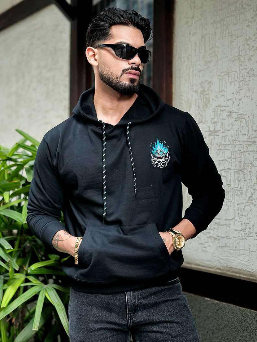 men graphic long sleeve regular fit sweatshirt