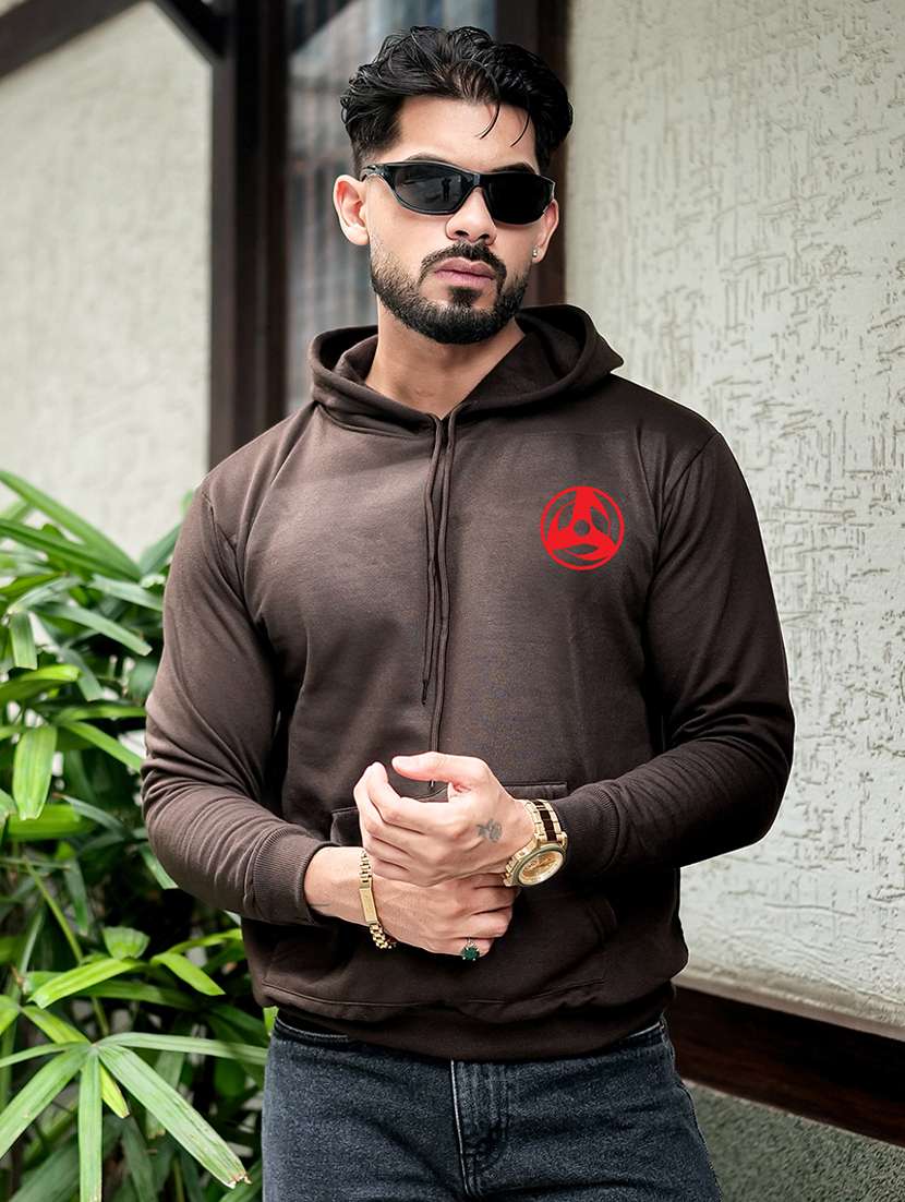 men graphic long sleeve regular fit sweatshirt