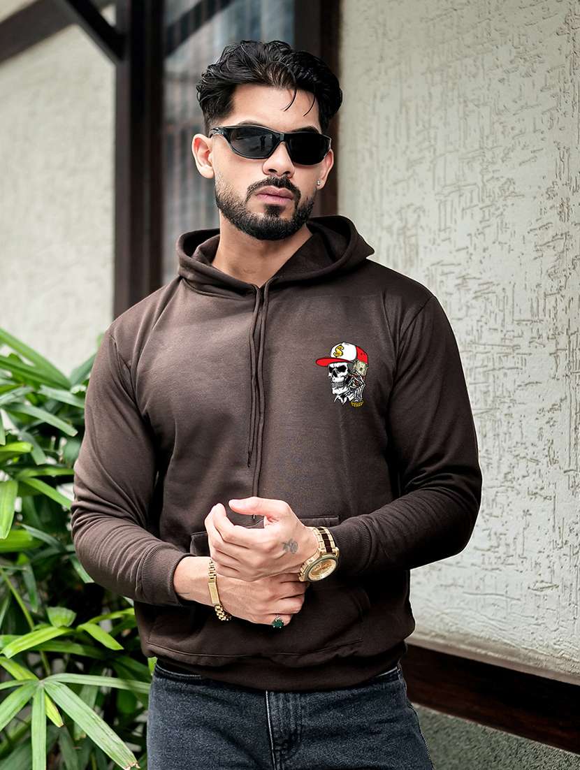 men graphic long sleeve regular fit sweatshirt