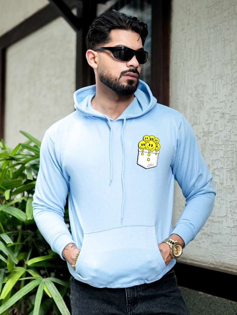 men printed long sleeve regular fit sweatshirt