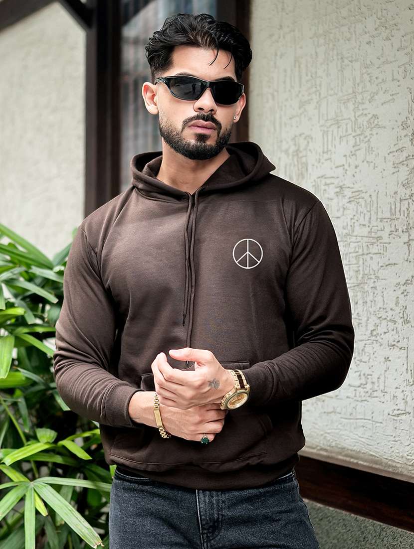 men printed long sleeve regular fit sweatshirt