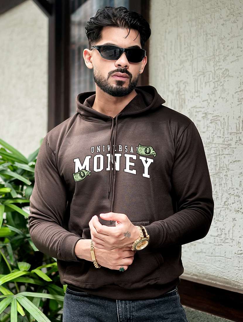 men printed long sleeve regular fit sweatshirt