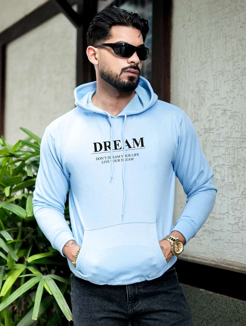 men printed long sleeve regular fit sweatshirt