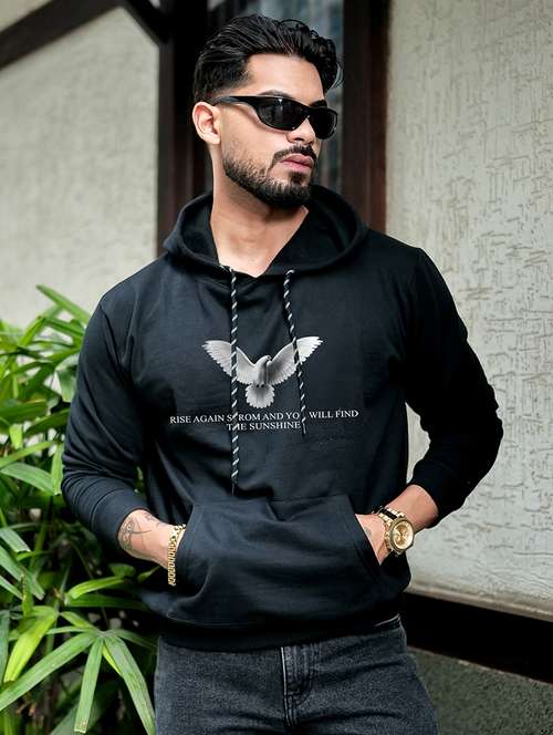 men printed long sleeve regular fit sweatshirt - 22239040 -  Standard Image - 0