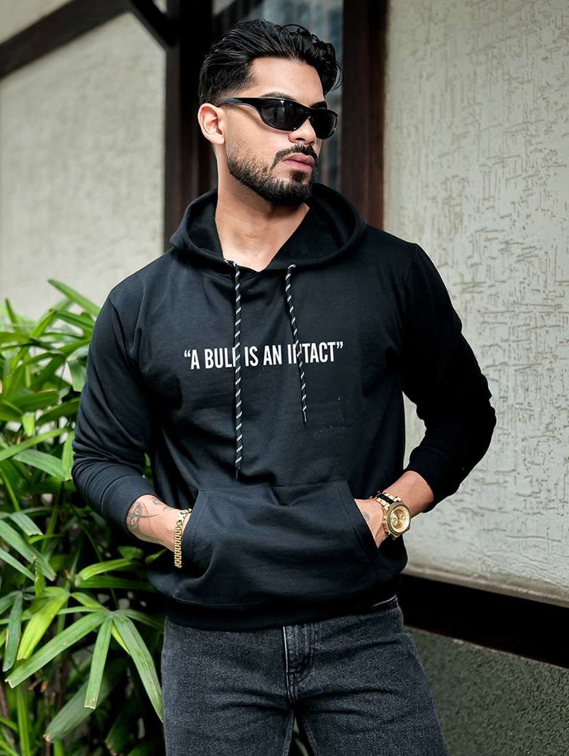 men printed long sleeve regular fit sweatshirt