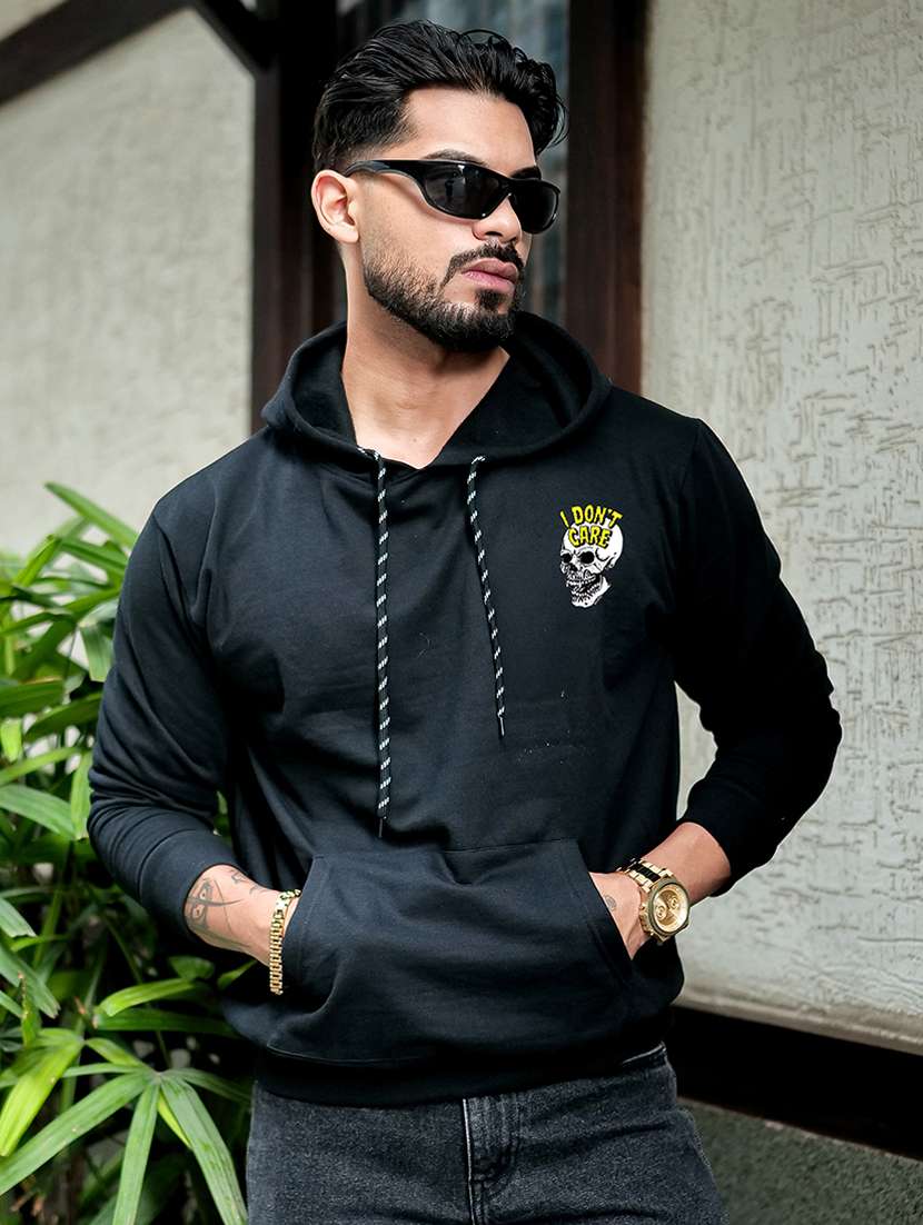 men printed long sleeve regular fit sweatshirt