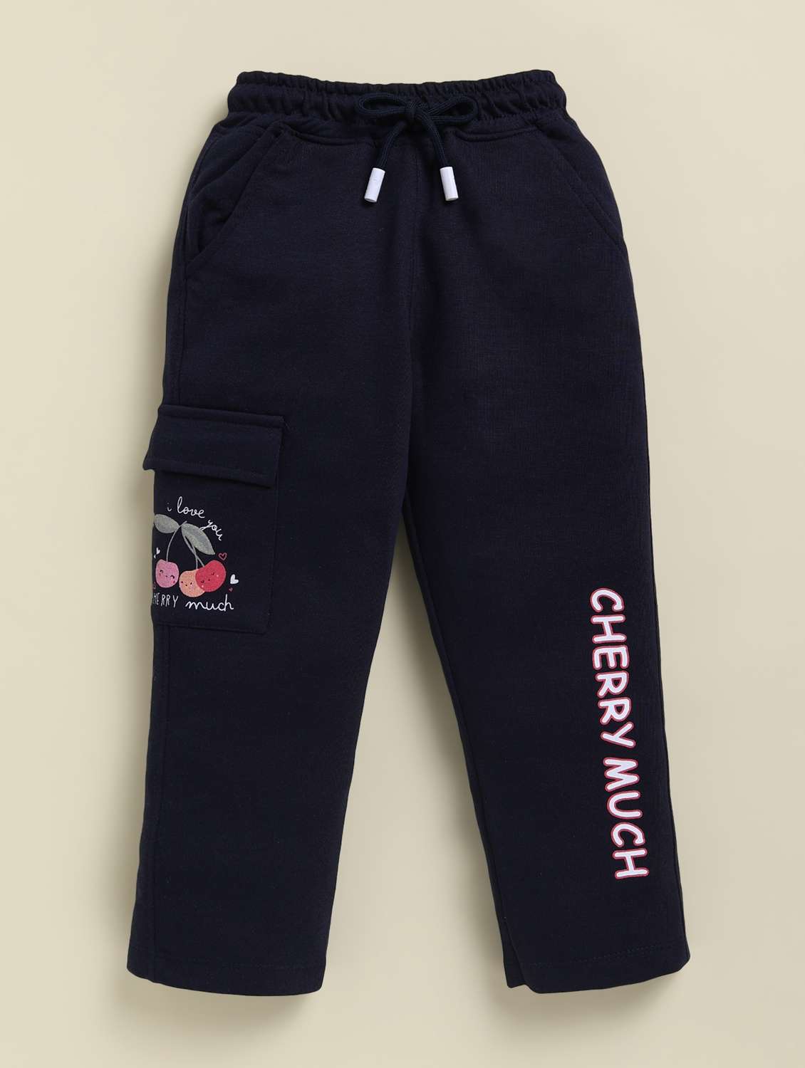 girls printed mid rise cargo - 22239084 -  Standard Image - 3