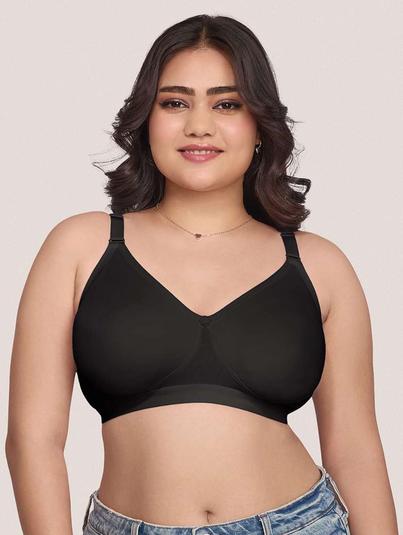 women solid full coverage minimizer bra