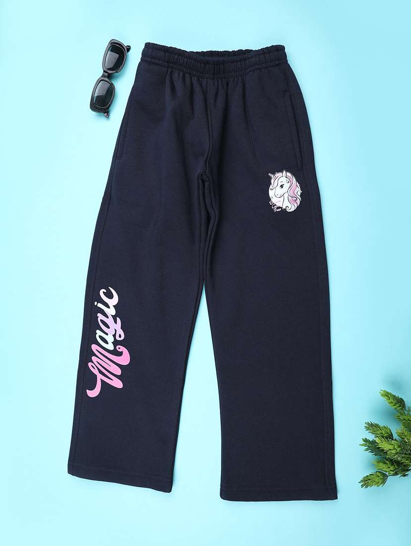 girls printed mid rise pyjama
