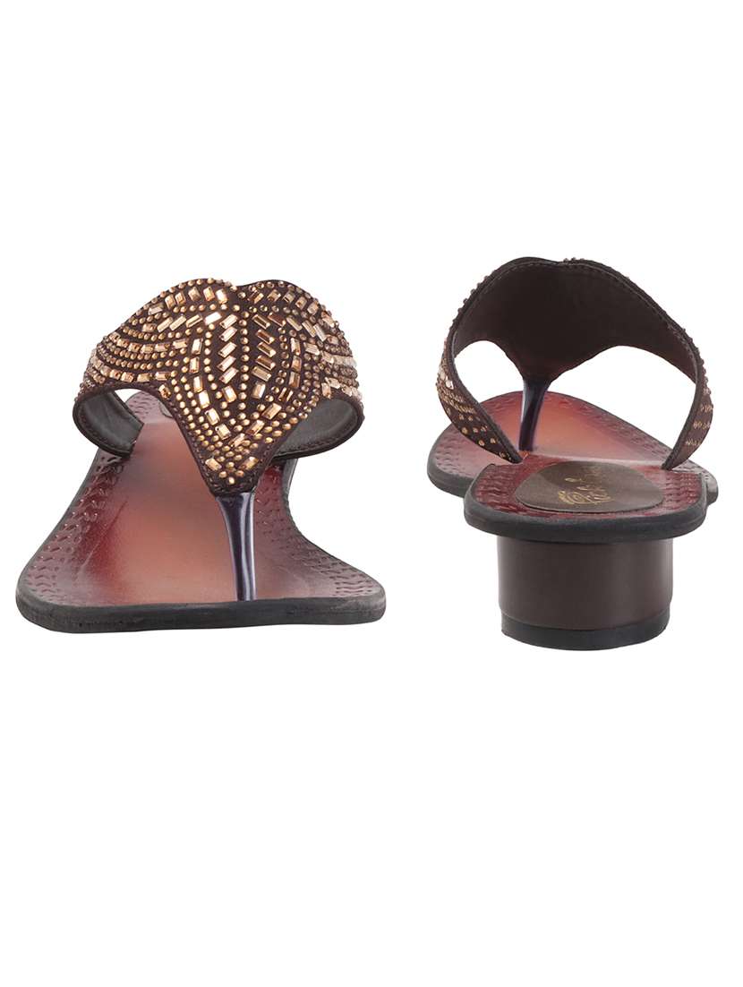 women embellished slip on sandal - 22240502 -  Standard Image - 3