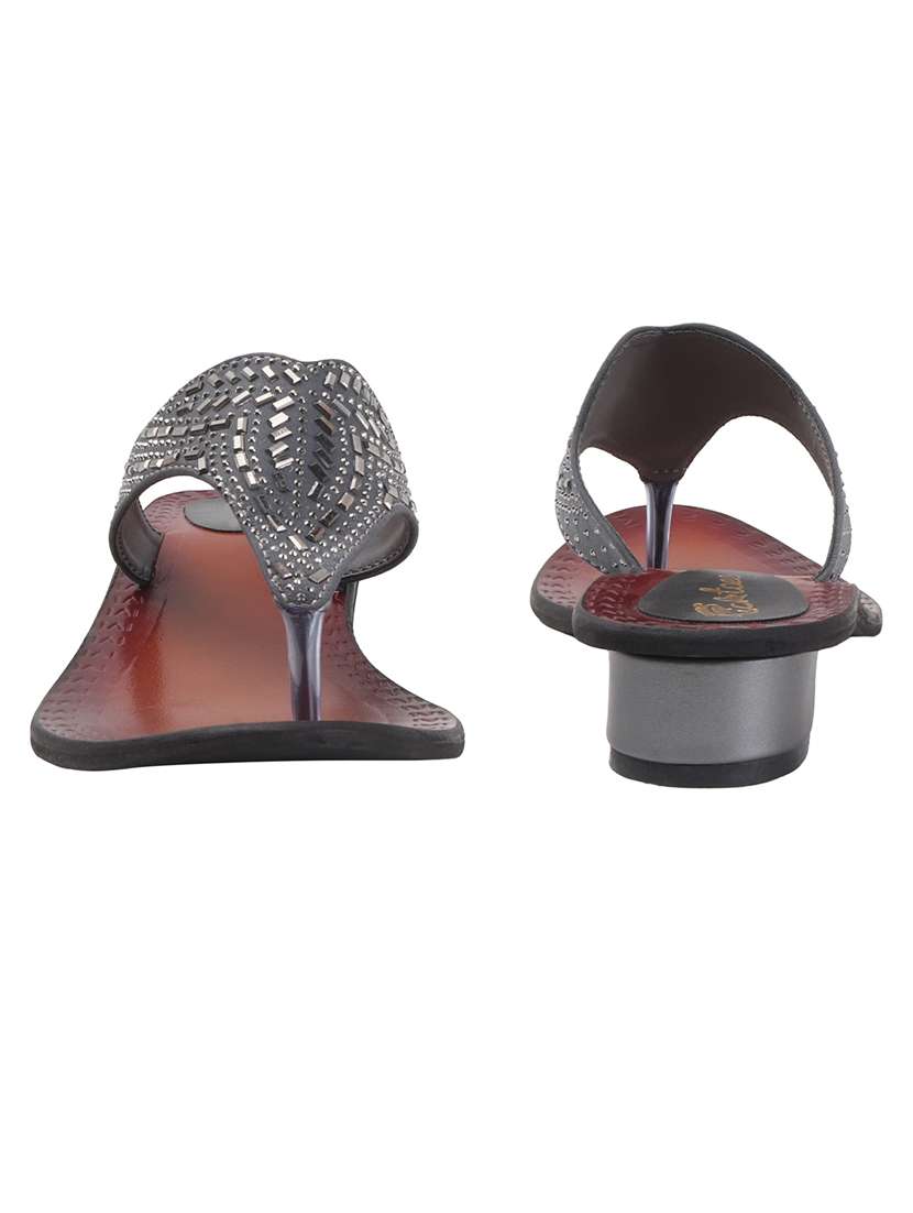 women embellished slip on sandal - 22240503 -  Standard Image - 3