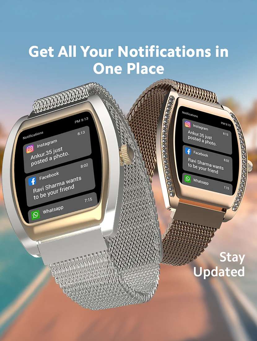 snapup regalia zenith bluetooth calling party wear smartwatch (gold blend) - 22240509 -  Standard Image - 5