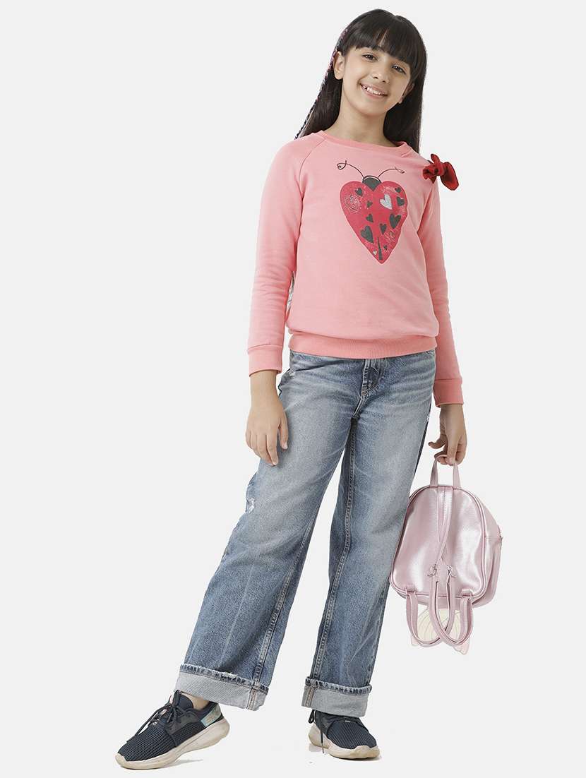 girls printed long sleeve sweatshirt - 22240513 -  Standard Image - 3