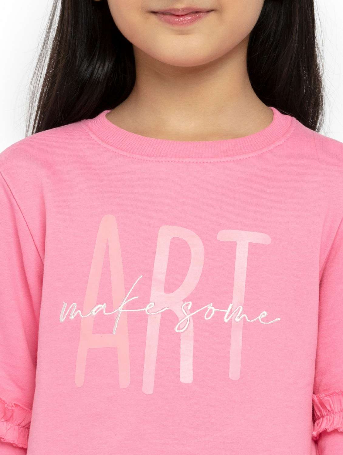 girls printed long sleeve sweatshirt - 22240515 -  Standard Image - 3