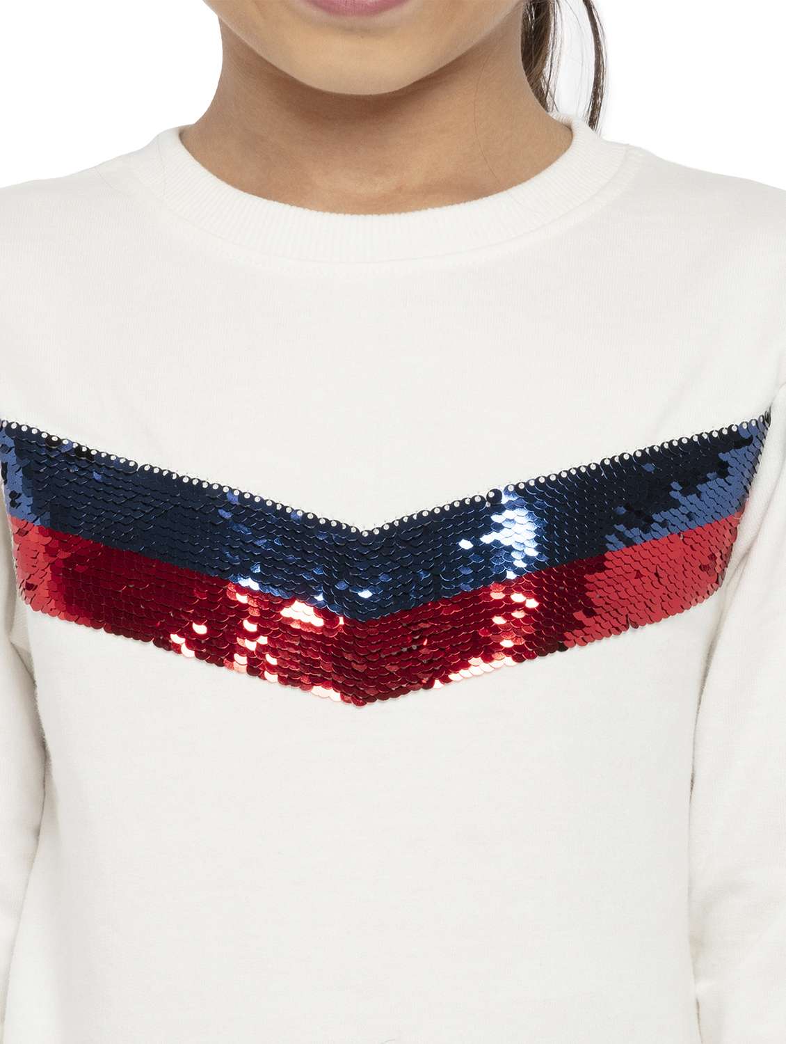 girls emebllished long sleeve sweatshirt - 22240521 -  Standard Image - 3