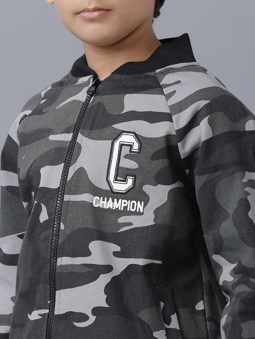 boys printed long sleeve bomber jacket - 22240531 -  Standard Image - 3