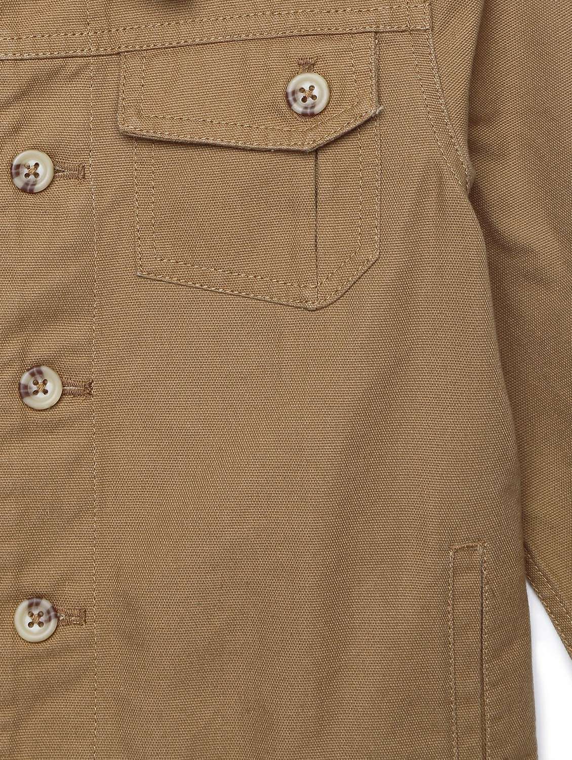 boys solid collared long sleeve shacket - 22240532 -  Standard Image - 3