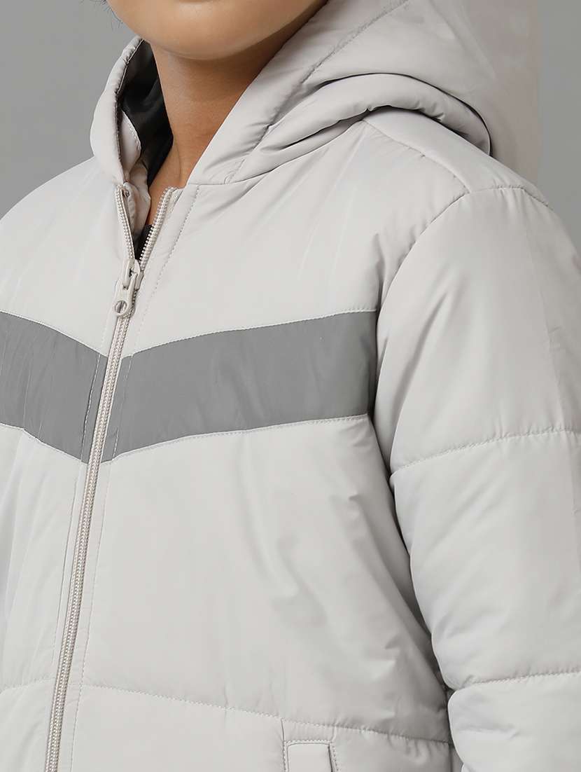 boys long sleeve quilted hooded jacket - 22240541 -  Standard Image - 3
