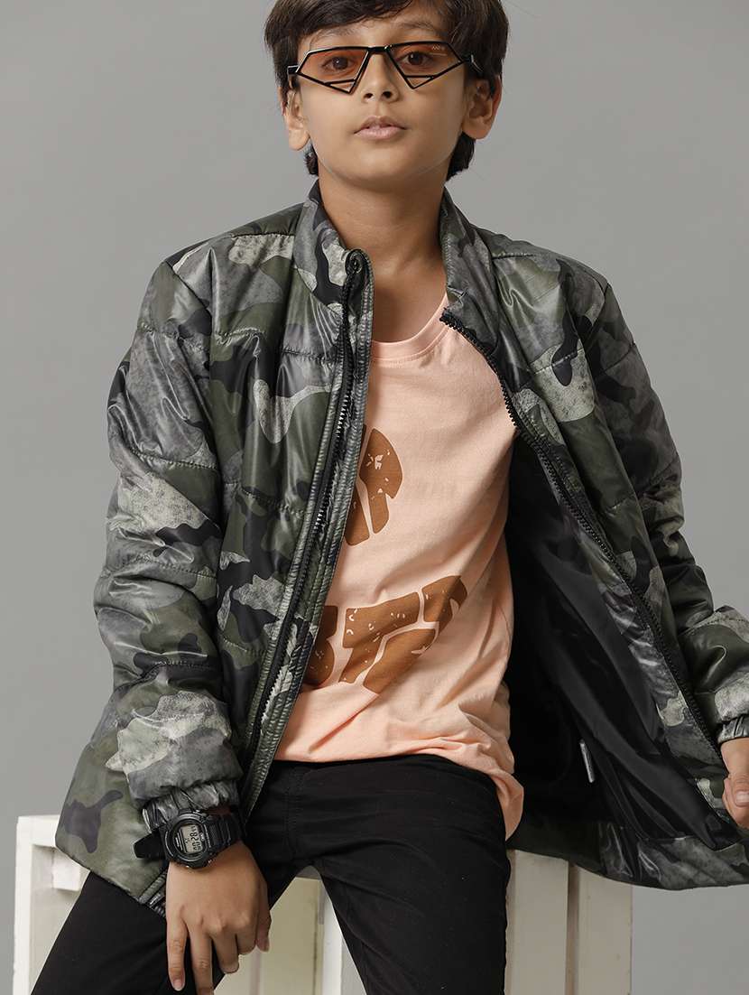 boys long sleeve quilted jacket