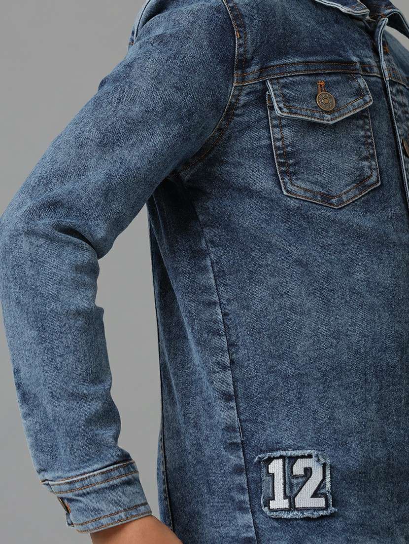 boys long sleeve regular denim jacket - 22240547 -  Standard Image - 3