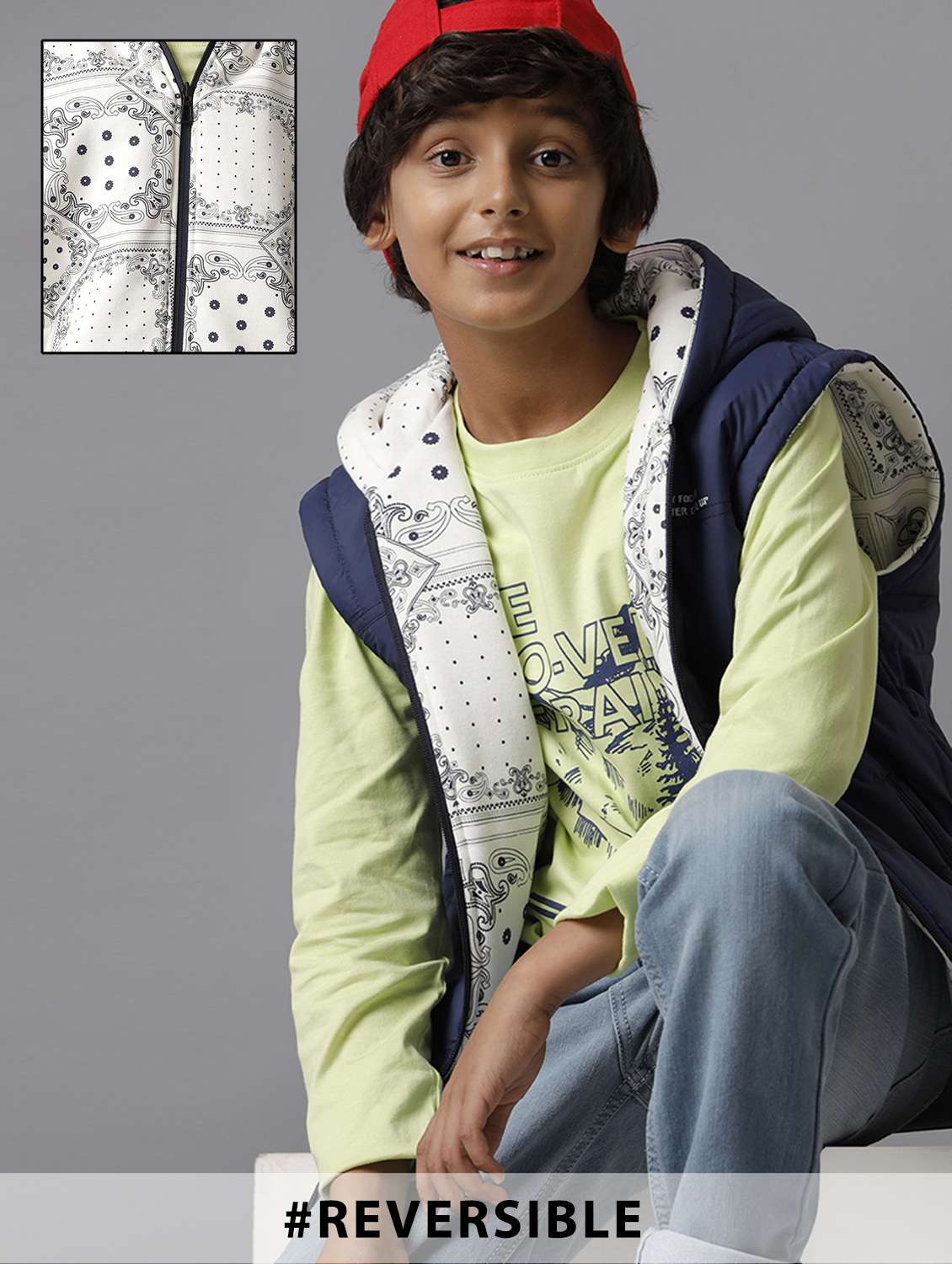 boys long sleeve quilted jacket